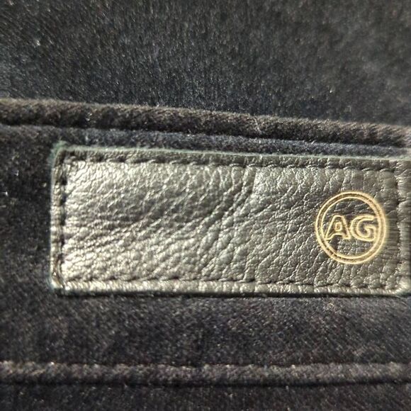 Ag Adriano Goldschmied Black Velveteen The Farrah Skinny pants Woman Size 27R‎ - Picture 8 of 14